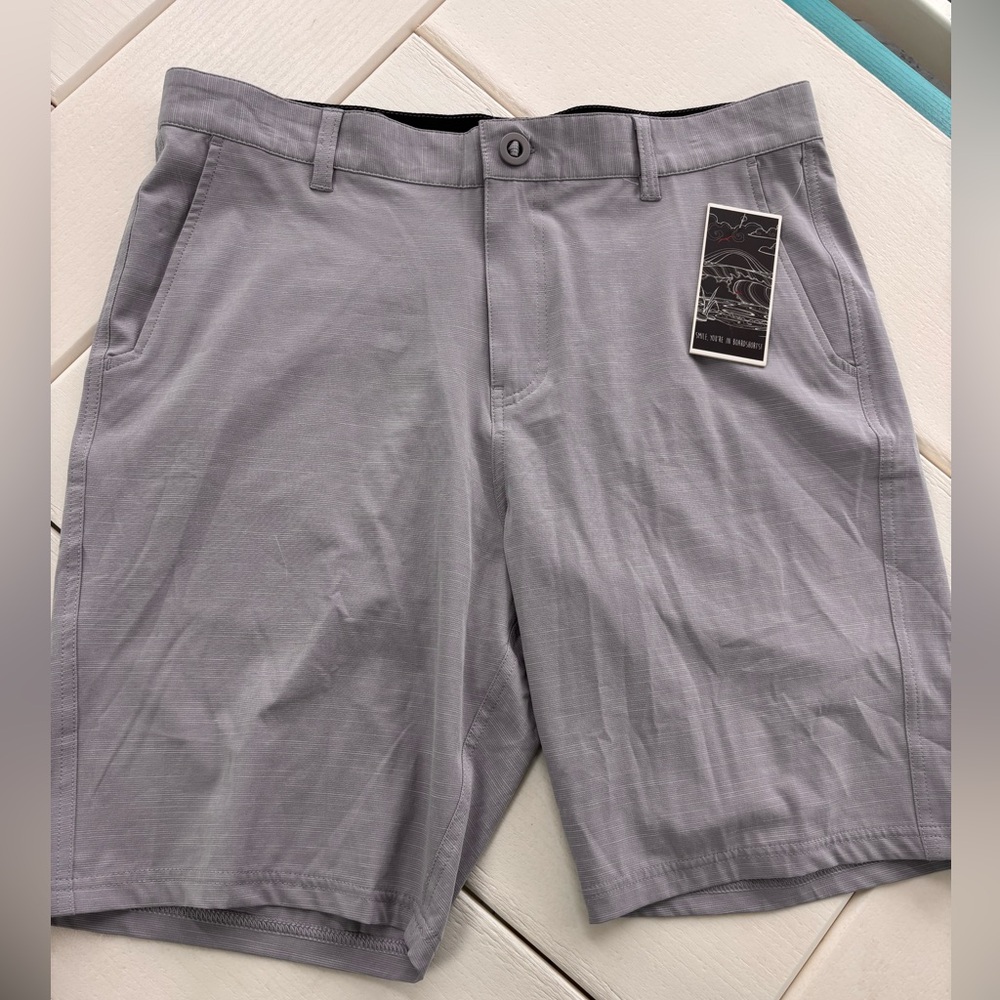 Hooked Soul Gray Hybrid Shorts
